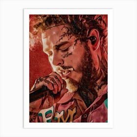 Post Malone print art Art Print