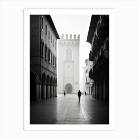 Ferrara, Italy,  Black And White Analogue Photography  2 Art Print