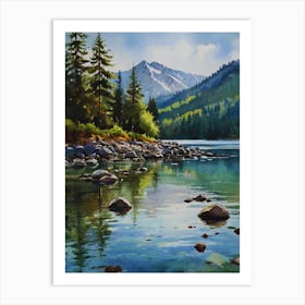 Reflections In The Lake 3 Art Print