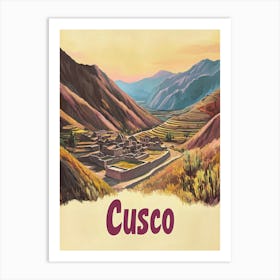 Aihrgdesign A Mid Century Modern Travel Poster For Cusco Show C4c9b78b Bb6b 4f0f B078 B21afe55c770 1 Art Print