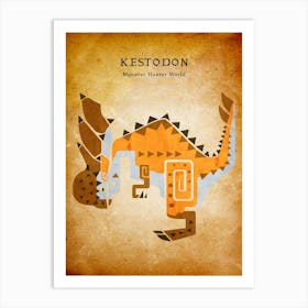 Kestodon Vintage Art Print