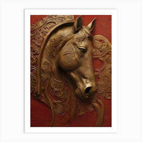 Horse art Art Print