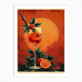 Vintage Cocktail Poster Art Print