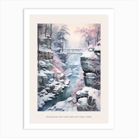 Dreamy Winter National Park Poster  Bohemian Switzerland National Park 2 Art Print