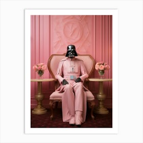 Darth Vader In Wes Anderson Style 39 Art Print