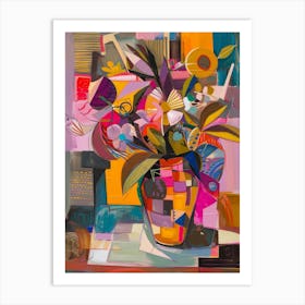 Abstract Flower Arrangement Art Print