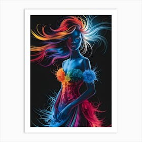 Rainbow Woman 5 Art Print