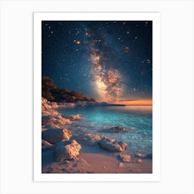 Milky Over The Sea 4 Art Print