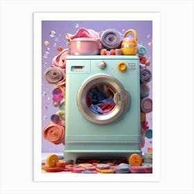 Washing Machine 2 Art Print