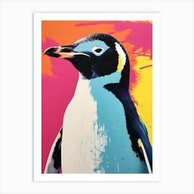 Andy Warhol Style Bird Penguin 1 Art Print