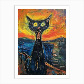 Scream Cat 4 Art Print