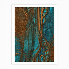 Color abstraction 12 Art Print