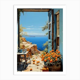 Doorway To The Sea Art Print