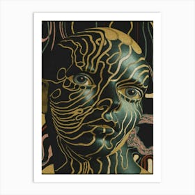 Face Of Gold Art Print