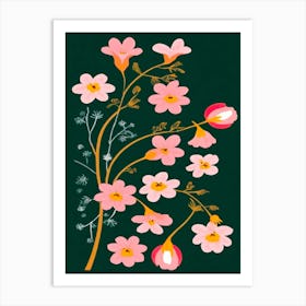 Pink Flowers Art Print