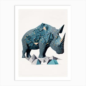 Euoplocephalus Terrazzo Style Dinosaur Art Print