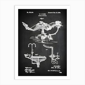 Dental Chair Patent Print, Dental Art, Dentist Decor, Dental Hygienist, Dentist Wall Art,Dental Gift,Dentist Gift,Dentist Office Decor,Cm1051 Art Print