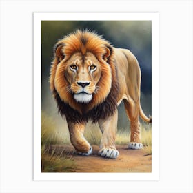 Lion Painting 1 Art Print