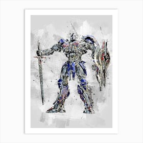 Transformers 4 Optimus Prime Art Print