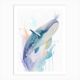 Gervais  Beaked Whale Storybook Watercolour  (3) Art Print