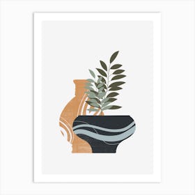 Vases And Plants 21 Art Print