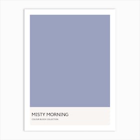 Misty Morning Colour Block Poster Art Print