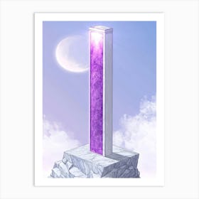 Purple Pillar 2 Art Print