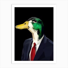 Duck In A Suit meme Art Print