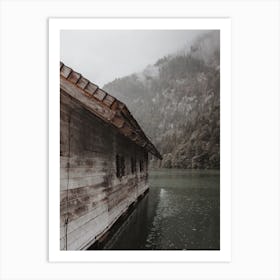 Moody Lake Cabin Art Print