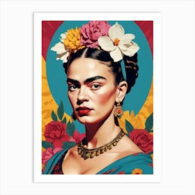 Frida Kahlo Portrait (34) Art Print