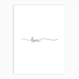 Love minimalist Art Print