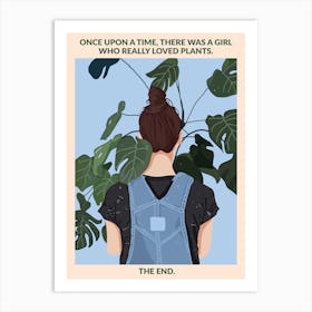 Plant Girl Art Print