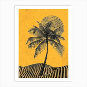 Palm Tree Canvas Print 4 Art Print