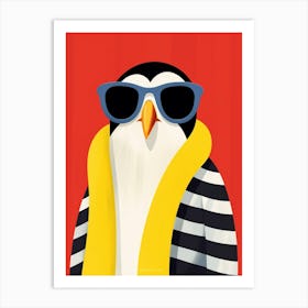 Little Penguin 1 Wearing Sunglasses Art Print