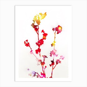 Florescence Red Art Print