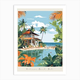 Poster Of Radisson Beach, Bali, Indonesia, Matisse And Rousseau Style 2 Art Print