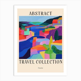 Abstract Travel Collection Poster Croatia 2 Art Print