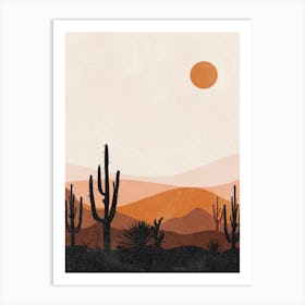 Desert Landscape Canvas Print Art Print