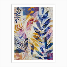 Abstract Leaves 51 Art Print