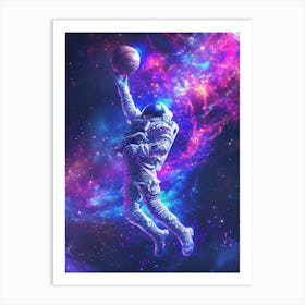 Astronaut In Space 8 Art Print