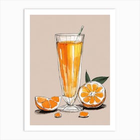 Orange Juice Art Print