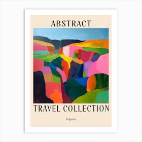 Abstract Travel Collection Poster Bulgaria 4 Art Print