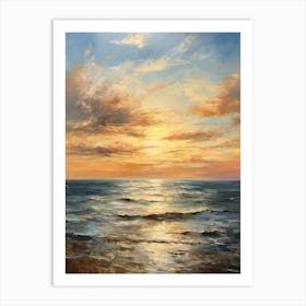 Sunset At The Beach 12 Art Print