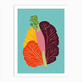 Rapini Bold Graphic vegetable Art Print