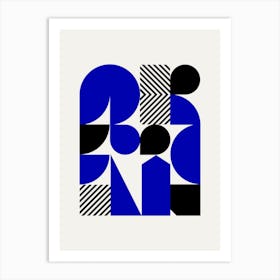 Geometrical Shapes Arrangement Art Print