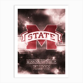 Mississippi State Bulldogs Art Print