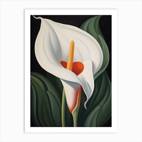 "Blooms of Elegance: Calla Lily's Enigmatic Charm" Art Print