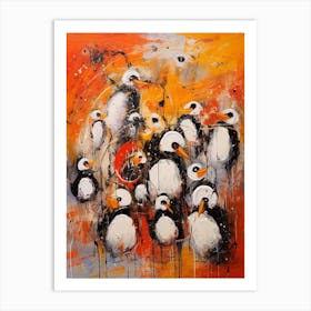 Penguin Abstract Expressionism 4 Art Print