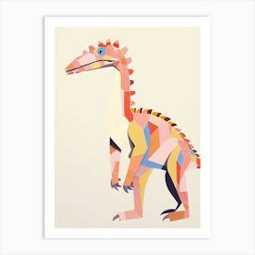 Nursery Dinosaur Art Velociraptor Art Print