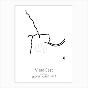 Viera East,United States Minimalist Map Poster